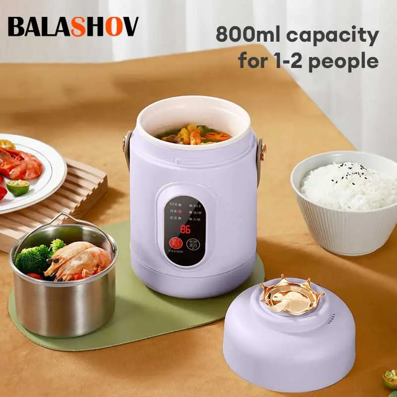 New Multifunctional Rice Cooker Portable Small Travel Electric Kettle Household Electric Cooker Hot Pot 110V US/220V EU Plug 66