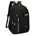 Neutral brand multi-layered backpack for men and women with various pockets,suitable for business trips.Made of nylon material.