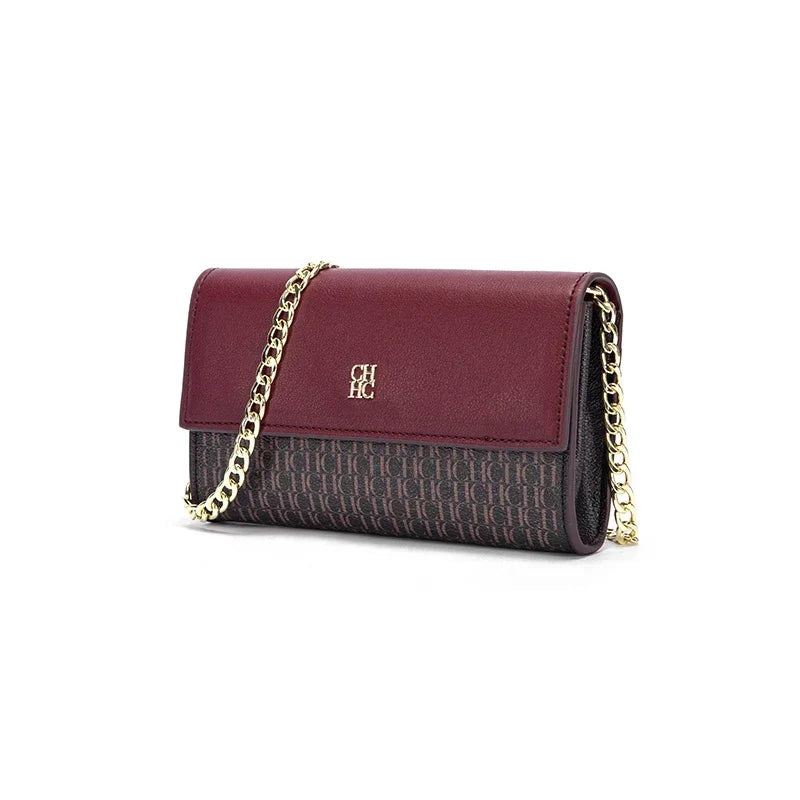 CH Fashion Women's Shoulder Bag with Letter Printing Design 2026 Festival Essential Versatile Women's Chain Bag