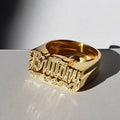 Personalized Custom Name Rings for Men 2022 New Initial Ring Personalized Hip hop 18K Gold-Plated Rings for Women Christmas Gift