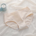 Women's Panties Cotton Underwear Girls Briefs Solid Color Lingeries Shorts For Woman High-waist Antibacterial Underpant M-XXL