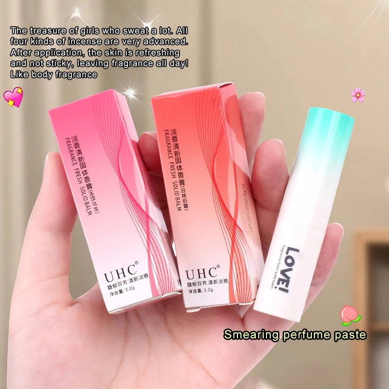4pcs Perfume Men Women Solid Perfume Set Women Pheromone Floral and Fruity Fragrance Attracts The Opposite Sex Lasting Fragrance
