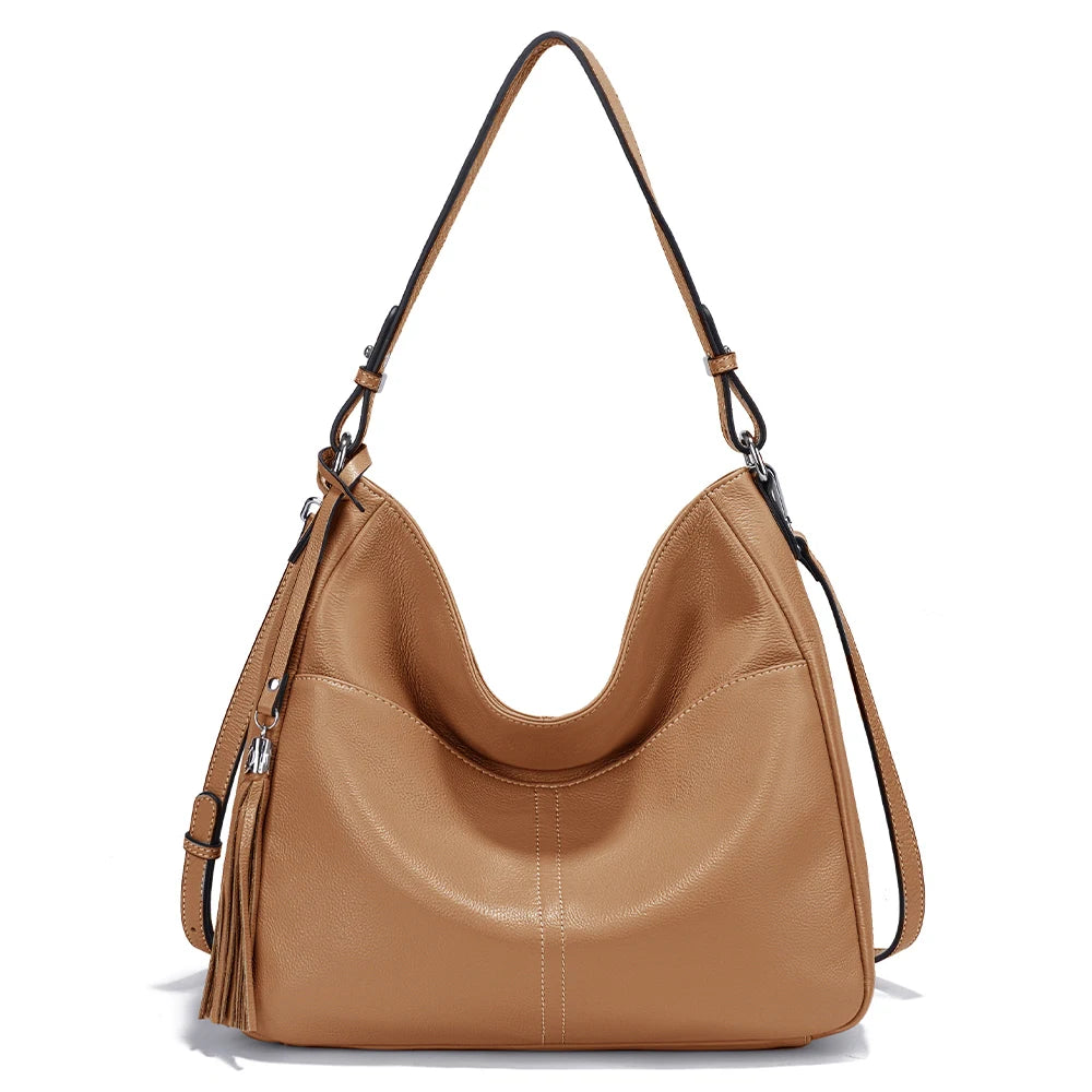 Zency Elegant Hobo Bag Soft Leather Women's Shoulder Crossbody Bag