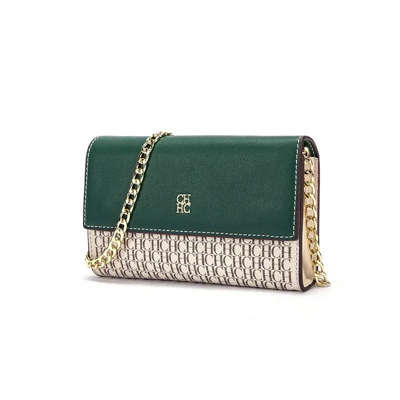 CH Fashion Women's Shoulder Bag with Letter Printing Design 2026 Festival Essential Versatile Women's Chain Bag