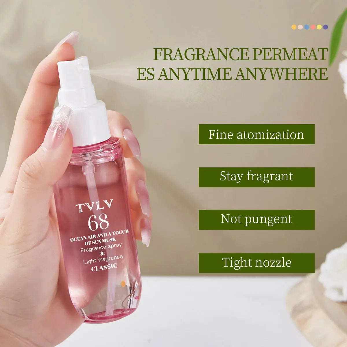 Brazilian perfume aromatherapy, long-lasting fragrance, alcohol-free, suitable for parties