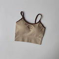 Women Breathable Sports Bra Fitness Tops Gym Crop Top Brassiere Push Up Camisole Sport Bras Gym Workout Top Letter Yoga Bra