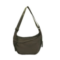 Solid color trendy shoulder bag, personalized multifunctional canvas bag, daily minimalist dumpling bag