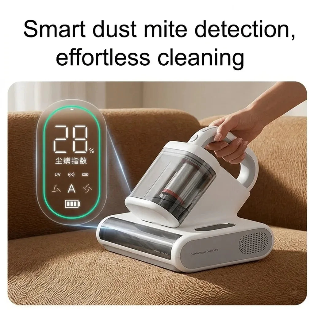 New MIJIA Mite Remover 3 Pro Wireless Dust Mite Vacuum Cleaner UV Sterilization Disinfection Dust 17kPa Handheld For Home Bed