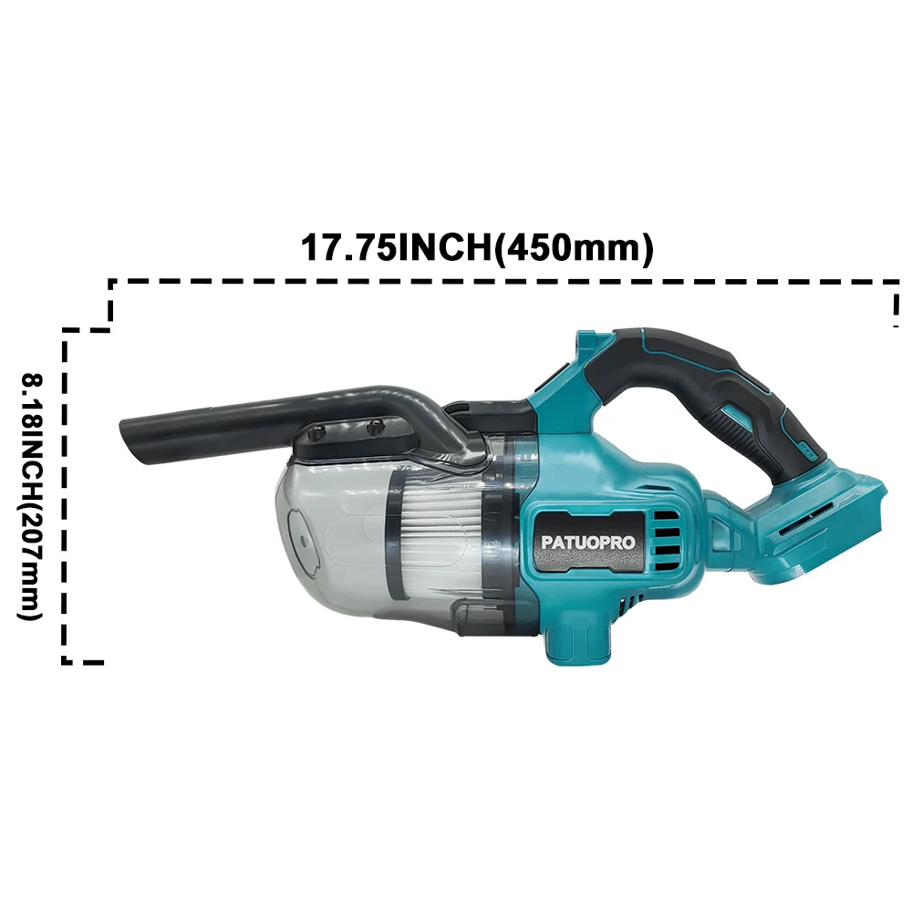 Cordless Handheld Electric Vacuum Cleaner for Makita 18V Battery Portable for Hard Floor Carpet Car Pet Hair Cleaning Tools