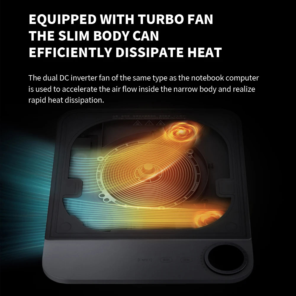 NEW MIJIA Ultra-Thin Induction Cooker 2100W Smart Home Induction Cooker 23mm ultra-thin Induction Cooker Connect to Mijia APP