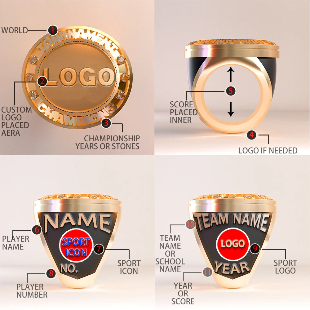 High quality Customized rings, commemorative rings, free design sketches, customized 20PCS, free mold fee