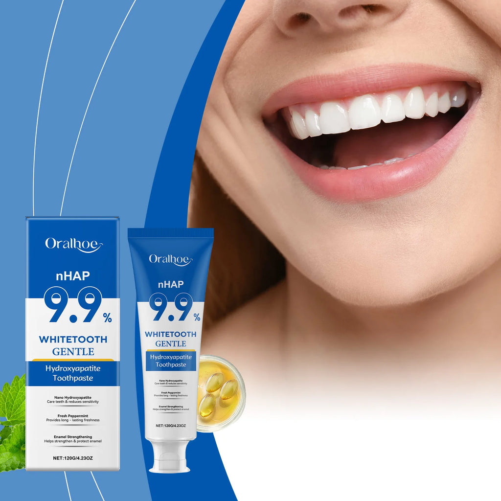 Hydroxyapatite Toothpaste Enamel Repair Teeth Stains Cleansing Bad Breath Removal Dental Birghtening Preventing Periodontitis