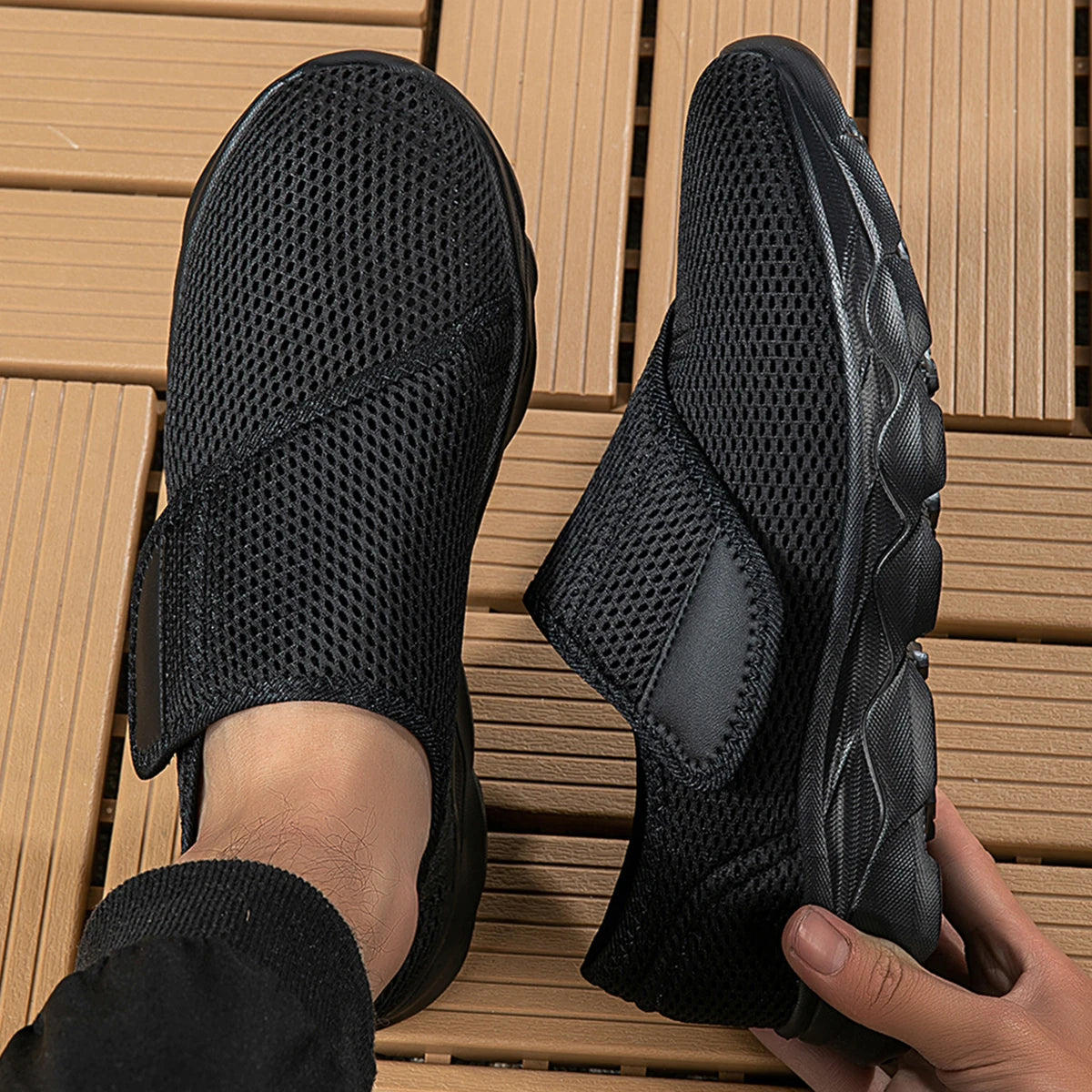 New Casual Orthopedics Wide Feet Swollen Shoes Thumb Eversion Adjusting Soft Comfortable Diabetic Shoe Walking Shoes