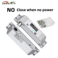 5YOA Smart Electric Mortise Locks with Drop Bolt DC12V Electronic Lock Adjustable Time Delay Fail Safe Mode for Access Control