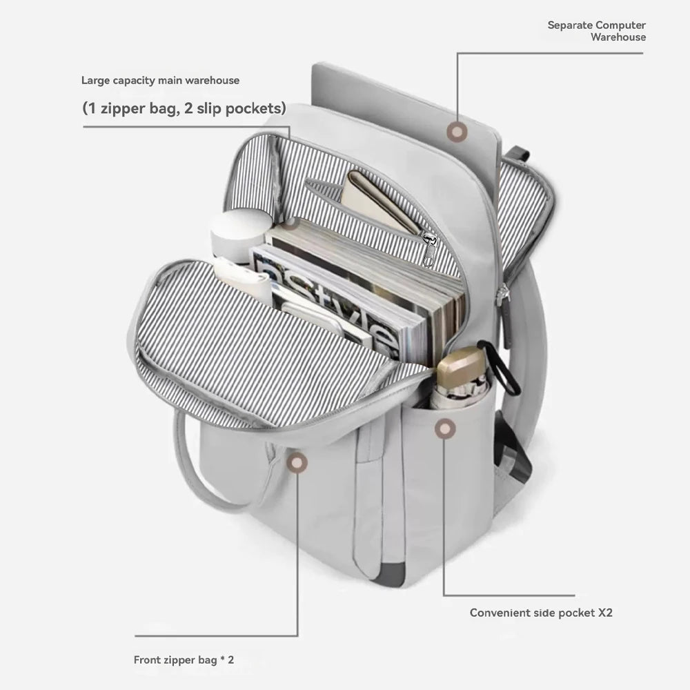 Women's Laptop Backpack 14 inch Fashion Backpack Travel Commuter Leisure Backpack Women's Travel Business Bag