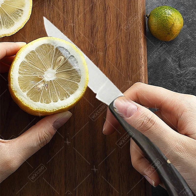 Stainless Steel Folding Fruit Knife Fruit Slicing Pocket Knives Non-slip Handle Household Kitchenl Knife Kitchen Accessories