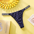 VS Panties Set Breathable Cotton Hipster Underwear Thong Hipster Seamless Victoria Secret Women Polka Dot Lace Bikini Cheeky