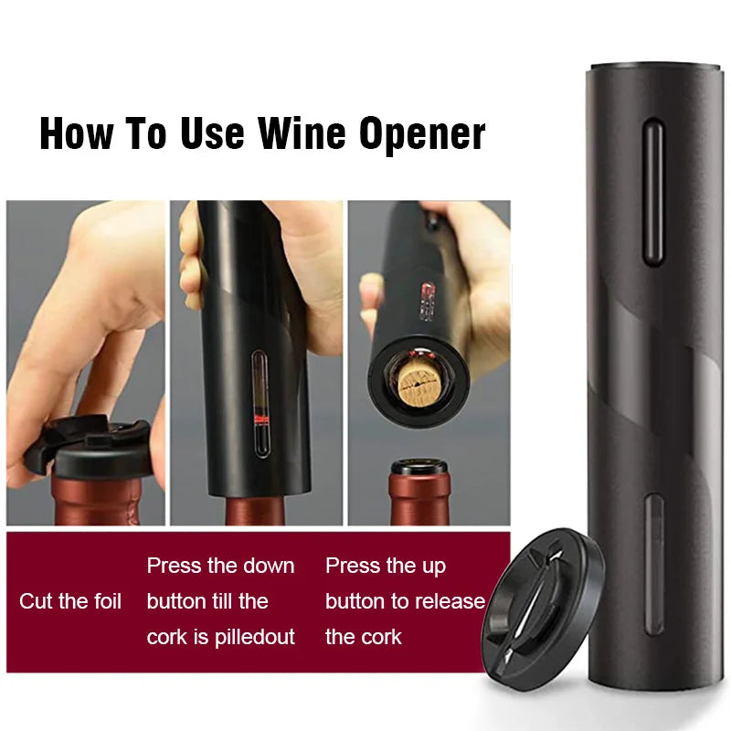 Electric Bottle Opener for Red Wine Foil Cutter Automatic Red Wine Openers Jar Opener Kitchen Accessories Gadgets Bottle Opener