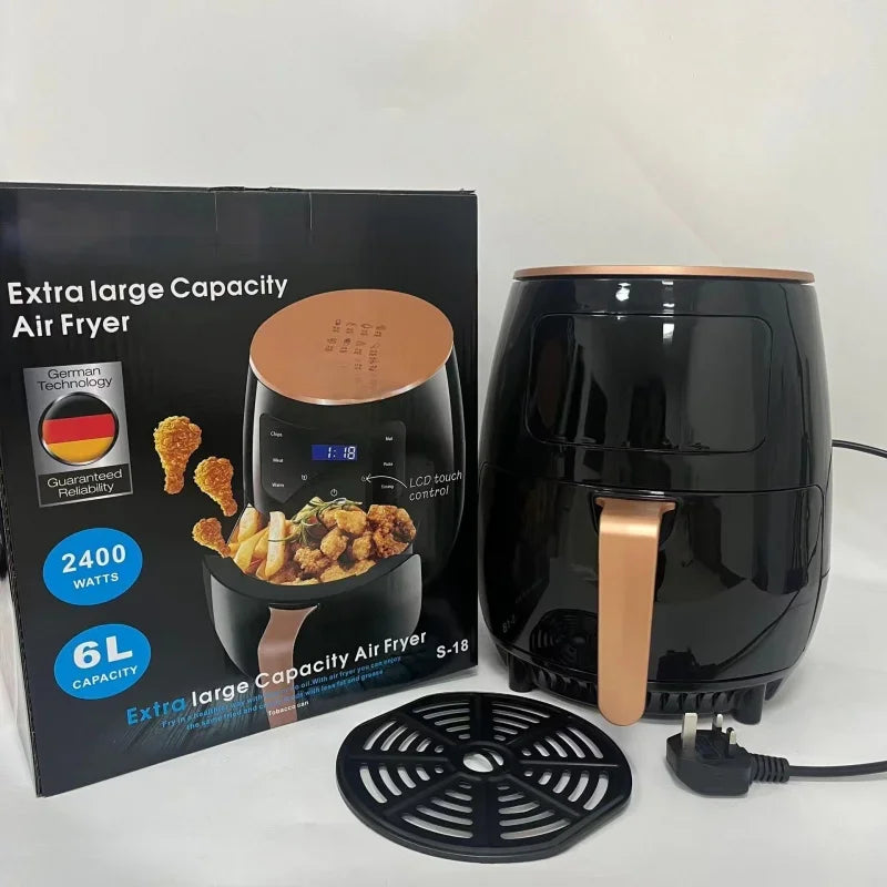 6L Large Capacity Air Fryer 2200W Multifunctional Touch Screen Fully Automatic Electric French Fries Maker for Household 66
