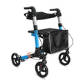 Elderly Disabled Rehabilitation Walking Assist Rollator Walker Aluminum Alloy Folding Pulley Training Mobility Aid Household
