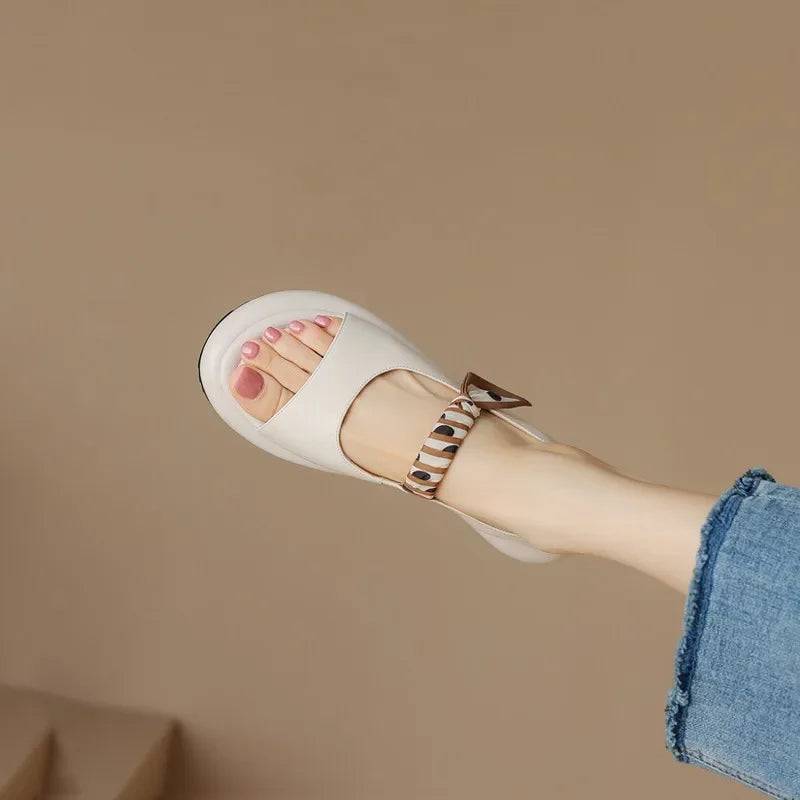 PVP Straight Toe Sandals for Women's  Summer New Flat Bottomed Temperament Women's Shoes Casual Ladies Beach Sandals