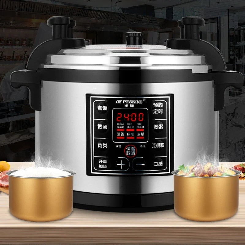 Commercial Electric Pressure Cooker 8L 65L Large Capacity Rice Cooker Restaurant Hotel Cafeteria Catering Stainless Steel