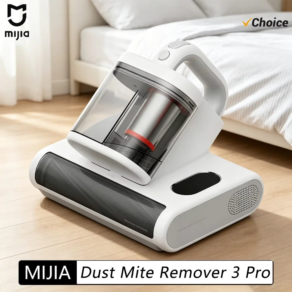 New MIJIA Mite Remover 3 Pro Wireless Dust Mite Vacuum Cleaner UV Sterilization Disinfection Dust 17kPa Handheld For Home Bed