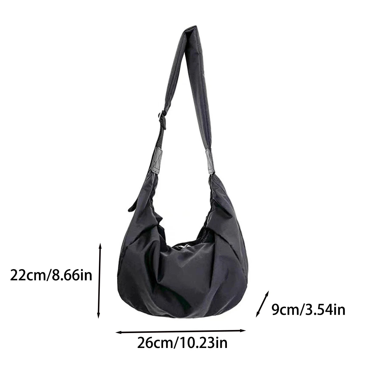 Fashion canvas down crossbody bag winter new large capacity dumpling bag down cotton casual simple shoulder bag 1