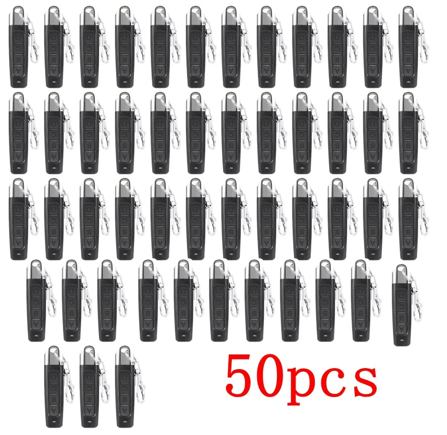 1-50PCS 433mhz Remote Control Duplicator Universal Remote key Copy Clone Replacement Garage Door Keychain RF 433Mhz Transmitter
