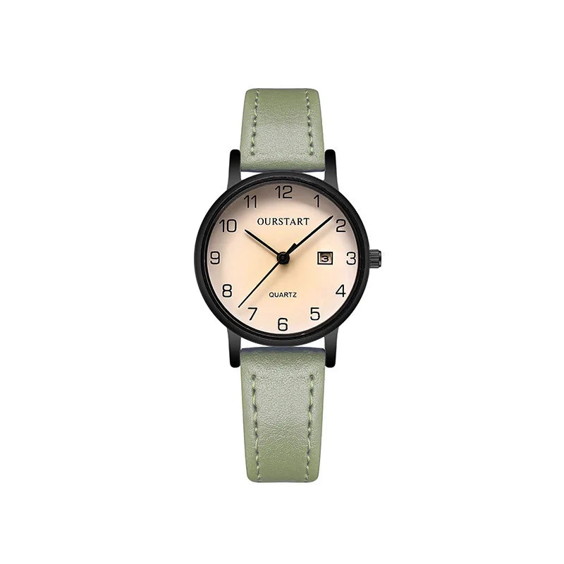 New Fashion Watch Student Women's Digital Calendar Quartz Watch Belt Women's Watch Women's Watch