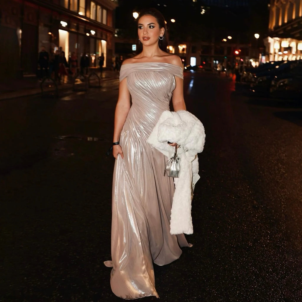 Sharon Said Off Shoulder Dubai Evening Dress with Overskirt Women Wedding Party Gown SF392 Customized 99