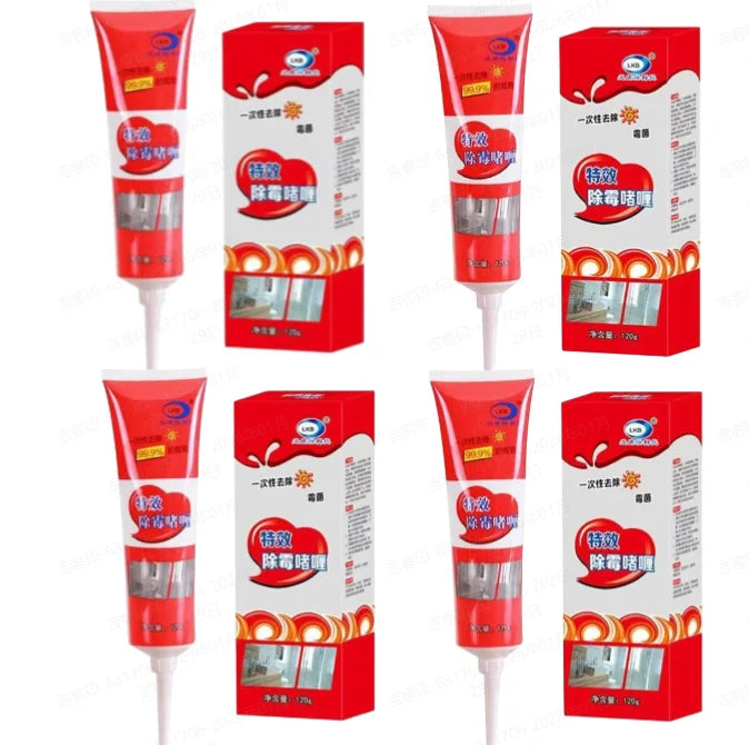Multi-effect Mold Remover Strong Effective Mold Removal Gel No Scrubbing for Bathroom Kitchen Refrigerator Washing Machine Seal