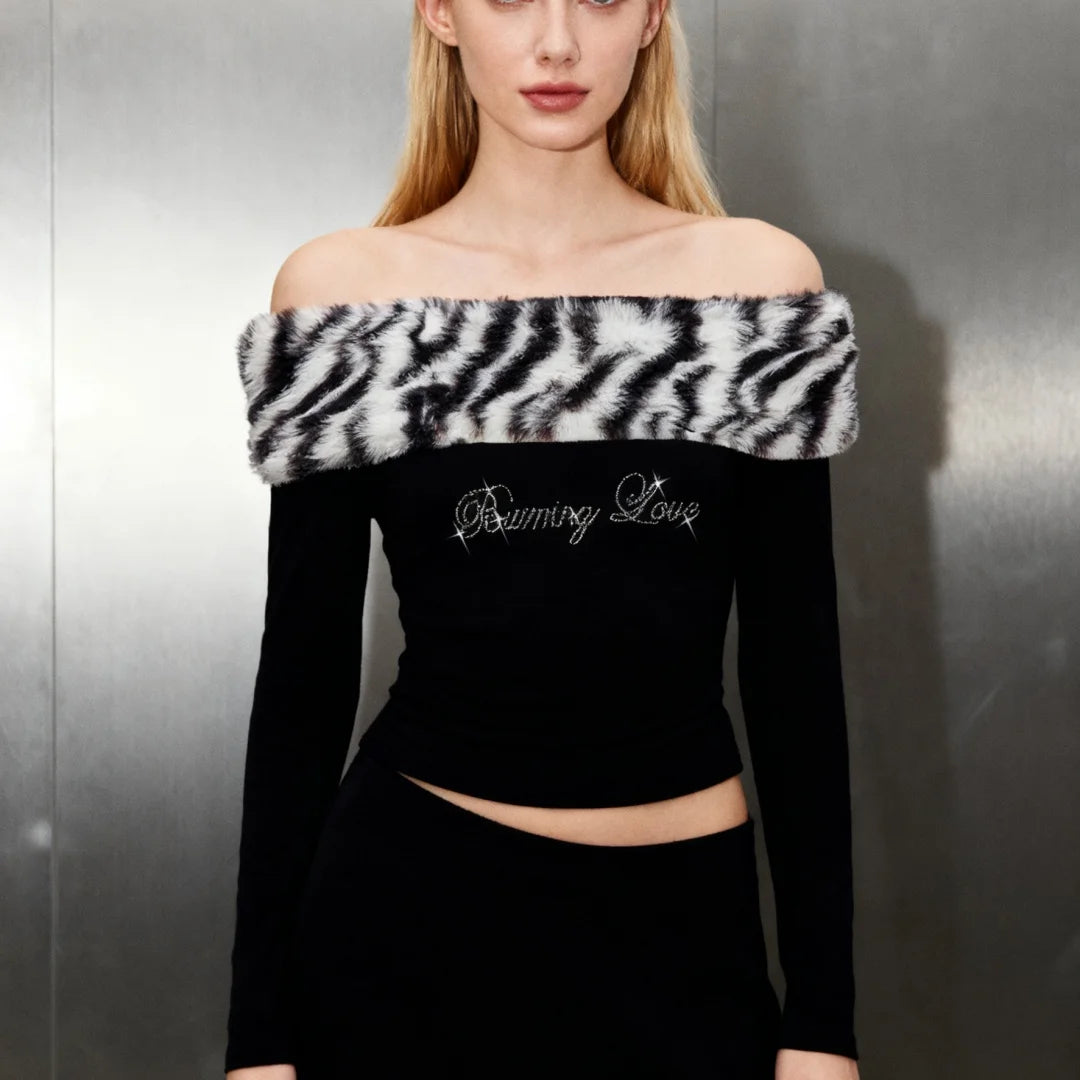 2026 Womens Y2K Sexy Leopard Print Glitter Midriff Top Lettered Detail Slim Fit Trendy Fashion Crop Top