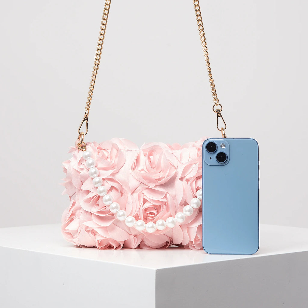 Bolsos Para Mujer,Pearl Bag,Floral Bag,Bridal Patry,Crossbody Bag,Carteras De Mujer Elegantes,Gifts for Women,Valentine Day