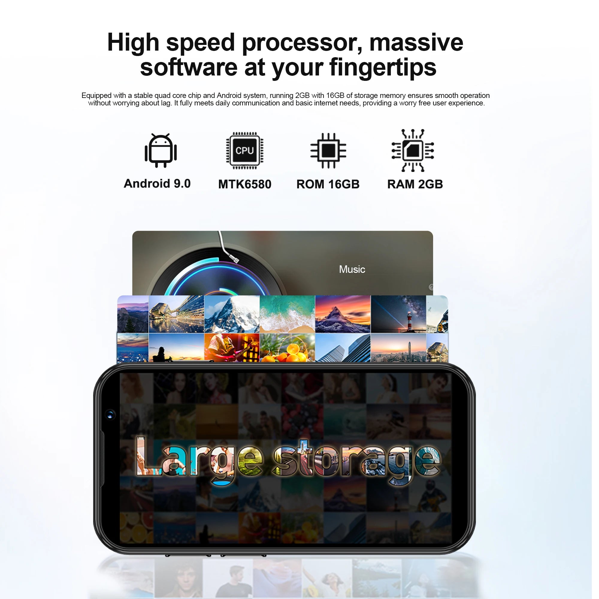 SERVO 17SE mini Smartphone Android 9.0 2GB+16GB Dual SIM 3.0'' Screen Play Store WhatsAPP GPS WiFi 3G WCDMA Small mobile phones