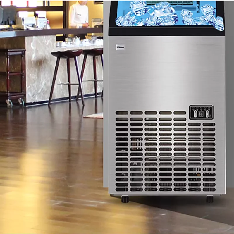 Electric Round Ice Maker Ice Making Machine Desktop For Barreled Water Inflow
