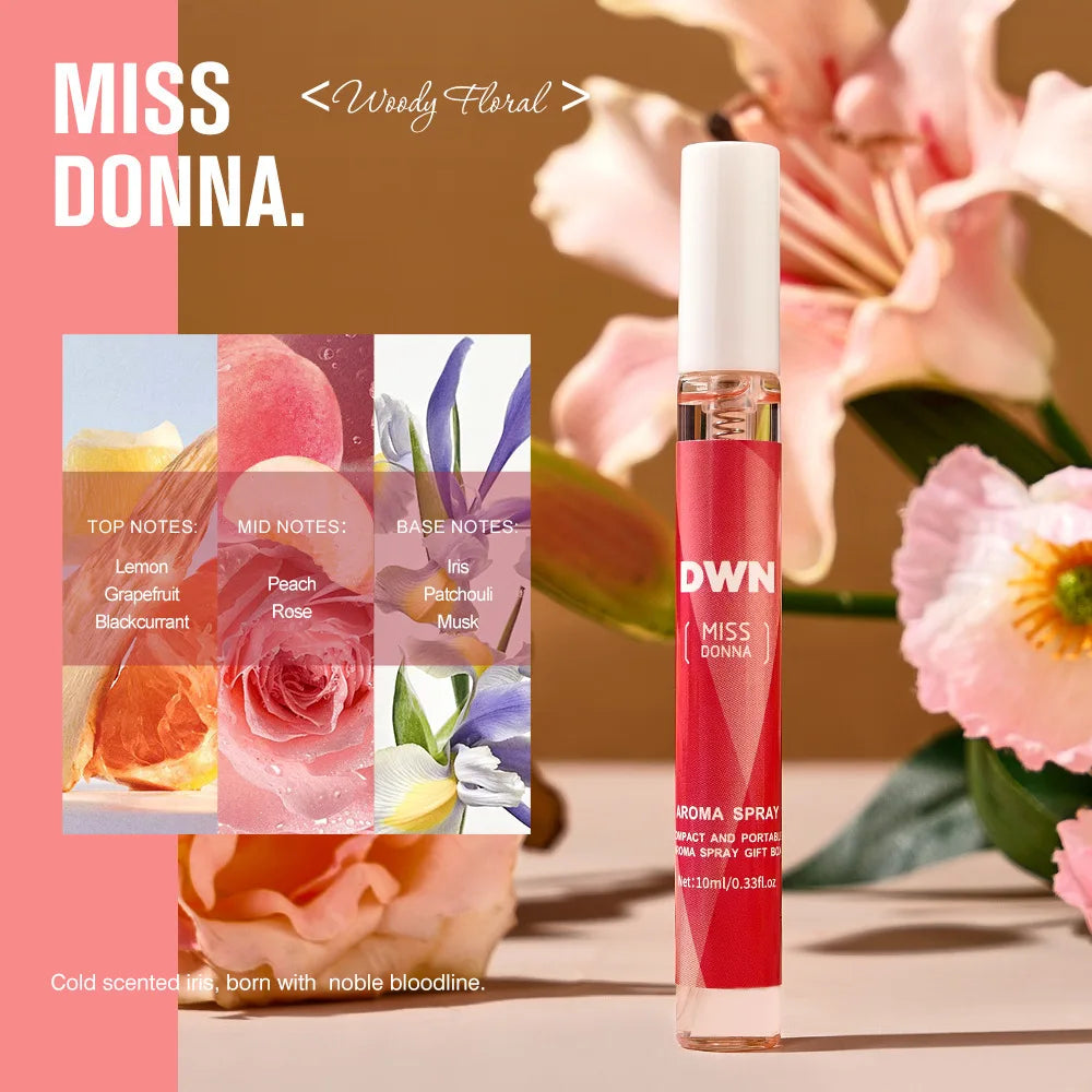 5/1pcs Flowers Perfume Set strong Fresh Sweet Body Fragrance for Dating Flirting Daily Use Romantic Valentine's Day Gift 10ml