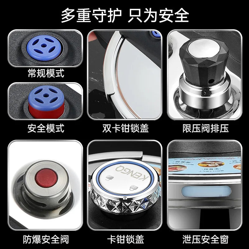 316L stainless steel pressure cooker, a new safety and explosion-proof pressure cooker for household use