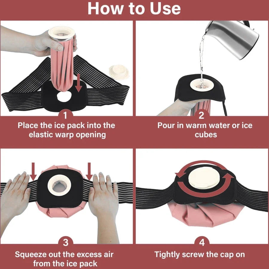 Reusable Ice Bags Medical Cold Pack Hot Water Bag for Injuries Pain Relief Health Care Therapy Ice Pack for Knee Head Leg