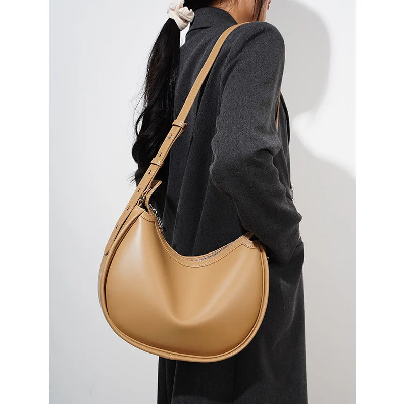 Zency Fashion Leather Ladies Handbags Girlfriend Wife Hobo Bag For Shopper
