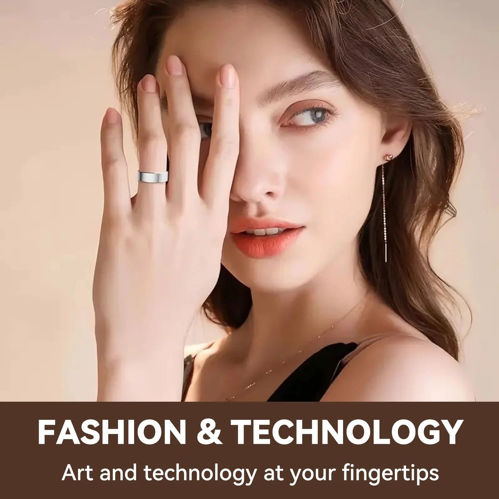 2026 Upgraded Smart Ring - Real-Time Health Monitoring, Steps, Distance, Exercise and Fitness, Sleep, Charging Case,Technological Fashion, Multiple Scenarios, Ideal Thanksgiving/Valentine'S Day/Christmas/New Year Gifts