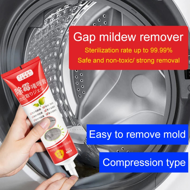 Multi-effect Mold Remover Strong Effective Mold Removal Gel No Scrubbing for Bathroom Kitchen Refrigerator Washing Machine Seal