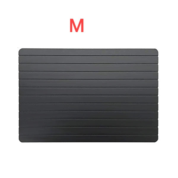 Large Size Aluminum Defrosting Tray for Frozen Meat with Super-Fast Defrost Thawing Plate Natural Fast & Magic Defroster Board