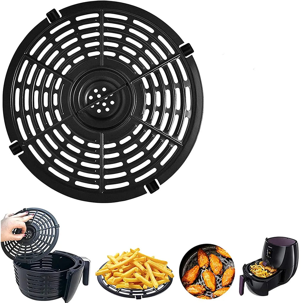 Airfryer Basket Replacement Grill Pan Oven Baking Tool Air Fryer Power Parts Plate Tray Food Cooking Divider Kitchen Accessories