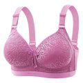 Comfortable Breathable Adjustable Brassiere Thin Section Without Steel Ring Bra Large Breasts Appear Small Side Gathering Bra
