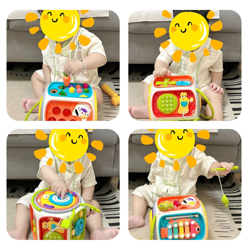 Baby Cell Phone Toy Children's Music Mobile Speaker With Sound Light Education Development Toy For 12 Months Kids Gifts