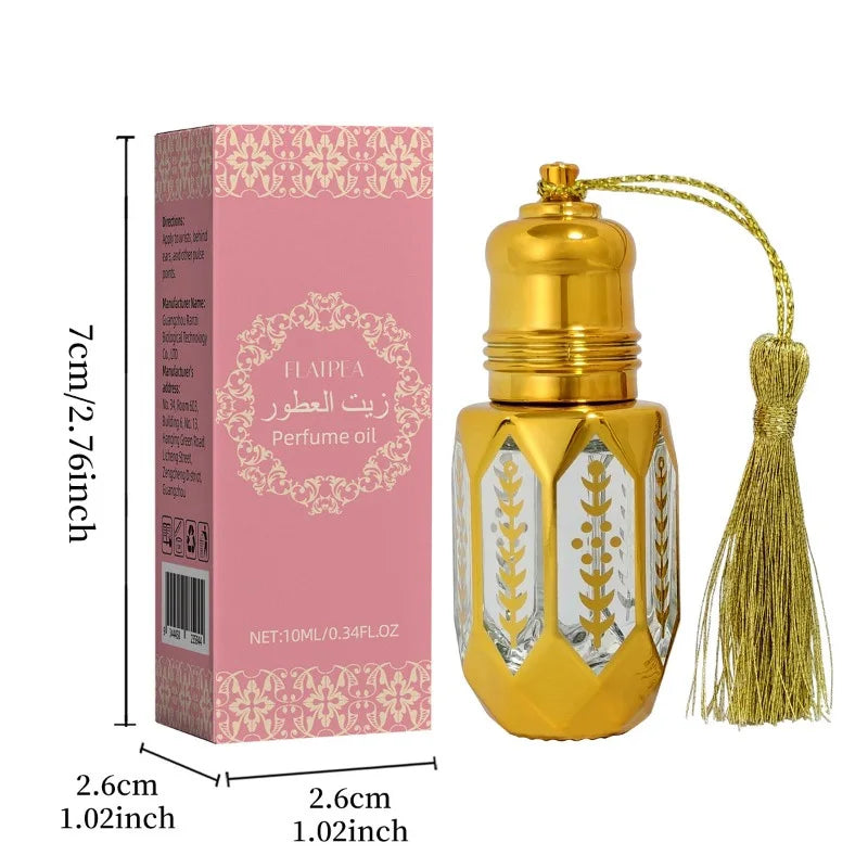 10ML Jasmine Fruity árabes Perfume Oil Lasting Fragrance Elegant Luxury Charming Women's Middle East Arab Rollerball Perfumes