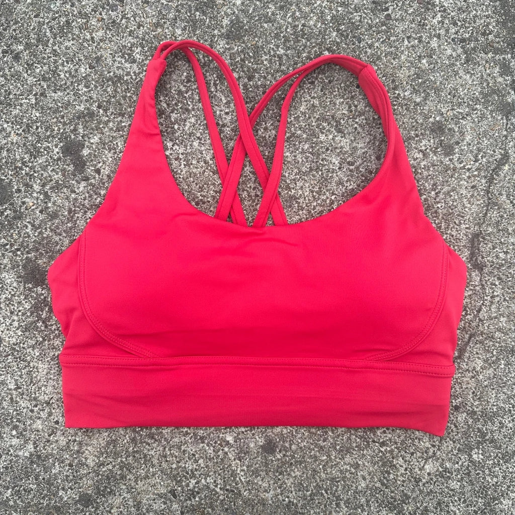 Solid Color Women Cross  Fitness sport Bra soft high strength Tight Top Comprehensive Training Gym Yoga Underwear With Chest Pad
