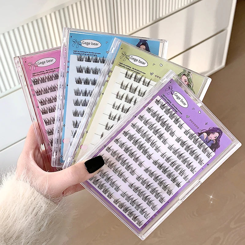 Gege bear glue-free false eyelashes, creating solar system eyelashes, long, thick and distinct false eyelashes