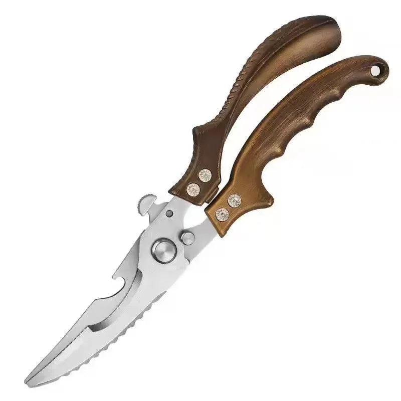 Professional Chicken Bone Scissors Upgraded Poultry Shears Cutter Stainless Steel Turkey Meat Fish Vegetables Kitchen Scissors